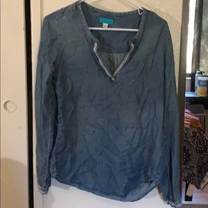 Fake denim blue kind sleeve